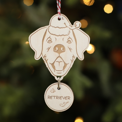 Personalised Christmas Tree Decoration Retriever