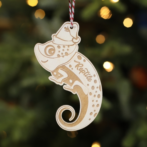 Personalised Christmas Tree Decoration Reptile