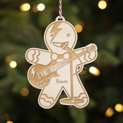 Personalised Christmas Tree Decoration Rockstar