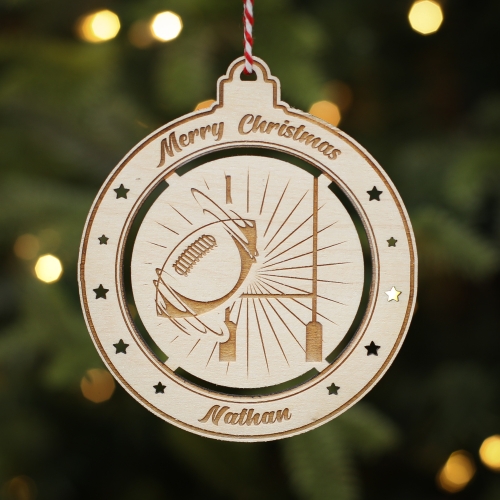 Personalised Christmas Tree Decoration Rugby