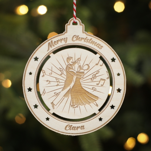 Personalised Christmas Tree Decoration Dancing