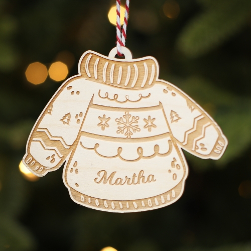 Personalised Christmas Tree Decoration Jumper