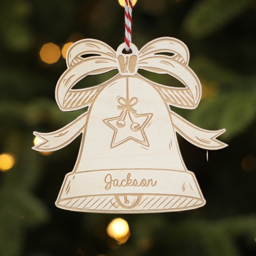 Personalised Christmas Tree Decoration Bell