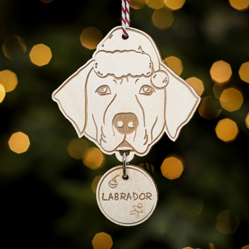 Personalised Christmas Tree Decoration Labrador