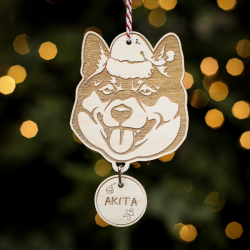 Personalised Christmas Tree Decoration Akita