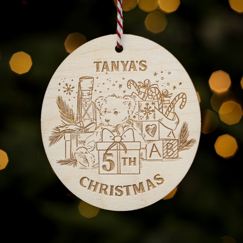 Personalised Christmas Tree Decoration By Year