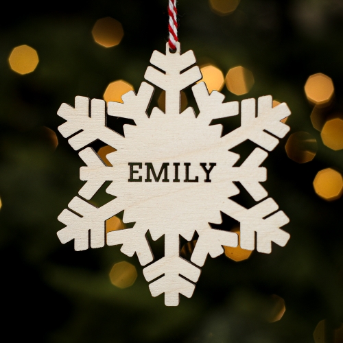 Personalised Christmas Tree Decoration Snowflake