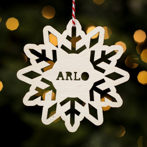 Personalised Christmas Tree Decoration Snowdrop
