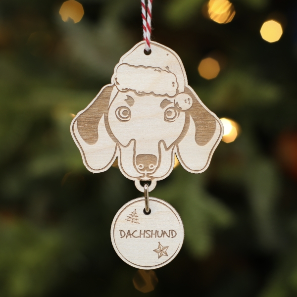 Personalised Christmas Tree Decoration Dachshund