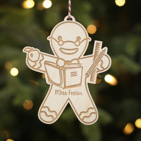 Personalised Christmas Tree Decoration Teacher