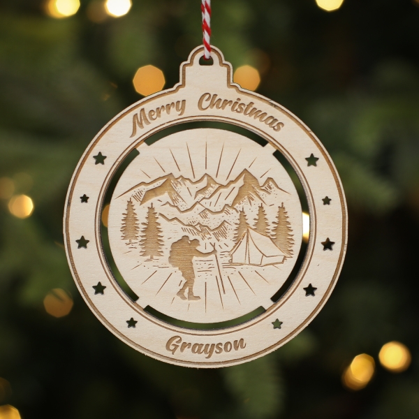 Personalised Christmas Tree Decoration Exploring