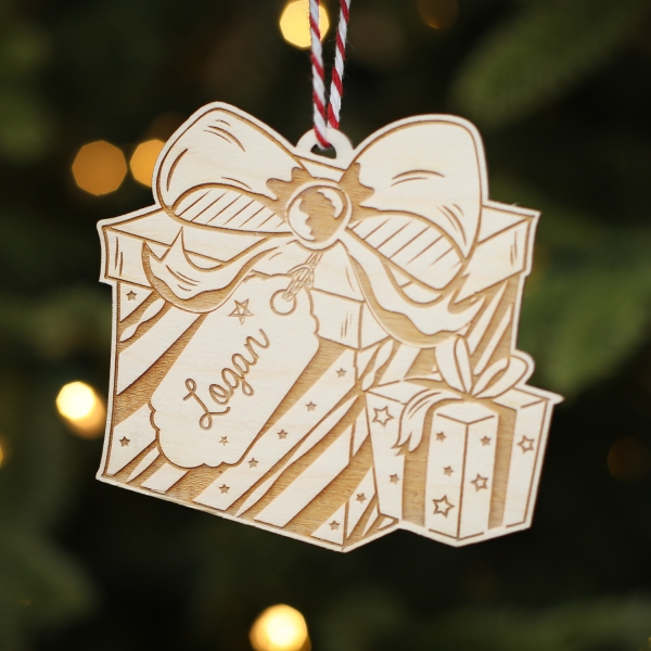 Personalised Christmas Tree Decoration Present