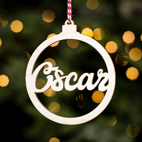 Personalised Christmas Tree Decoration Original Bauble