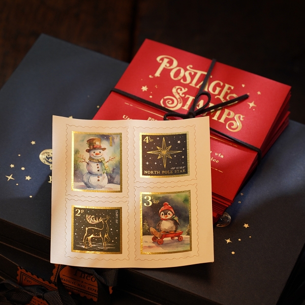 Christmas Postage Stamp Set