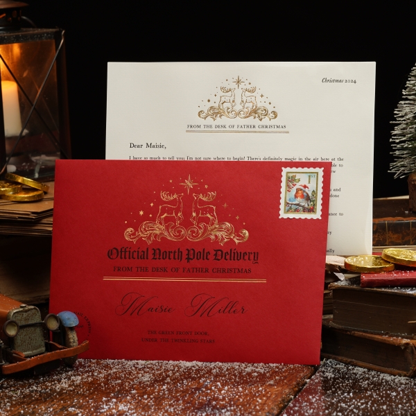 Luxury Personalised Letter From Santa or Father Christmas 2024